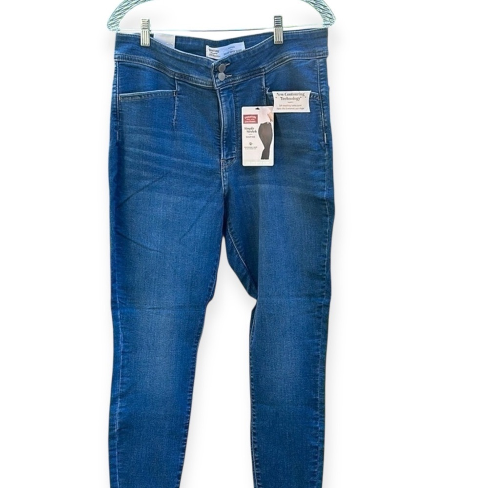 🧨NWT! Levi’s High-Rise Super Skinny Jeans stretch modern size14/ 32W